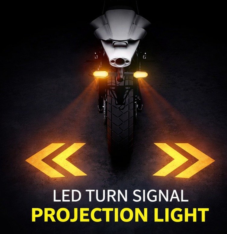 2 piece Colorful Moto LED Turn Signal Light